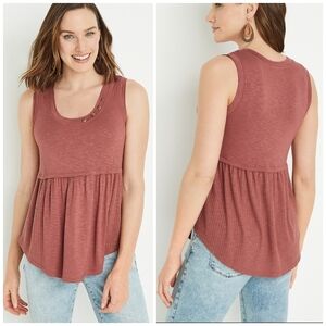 Maurice's scoop neck baby doll top 1X